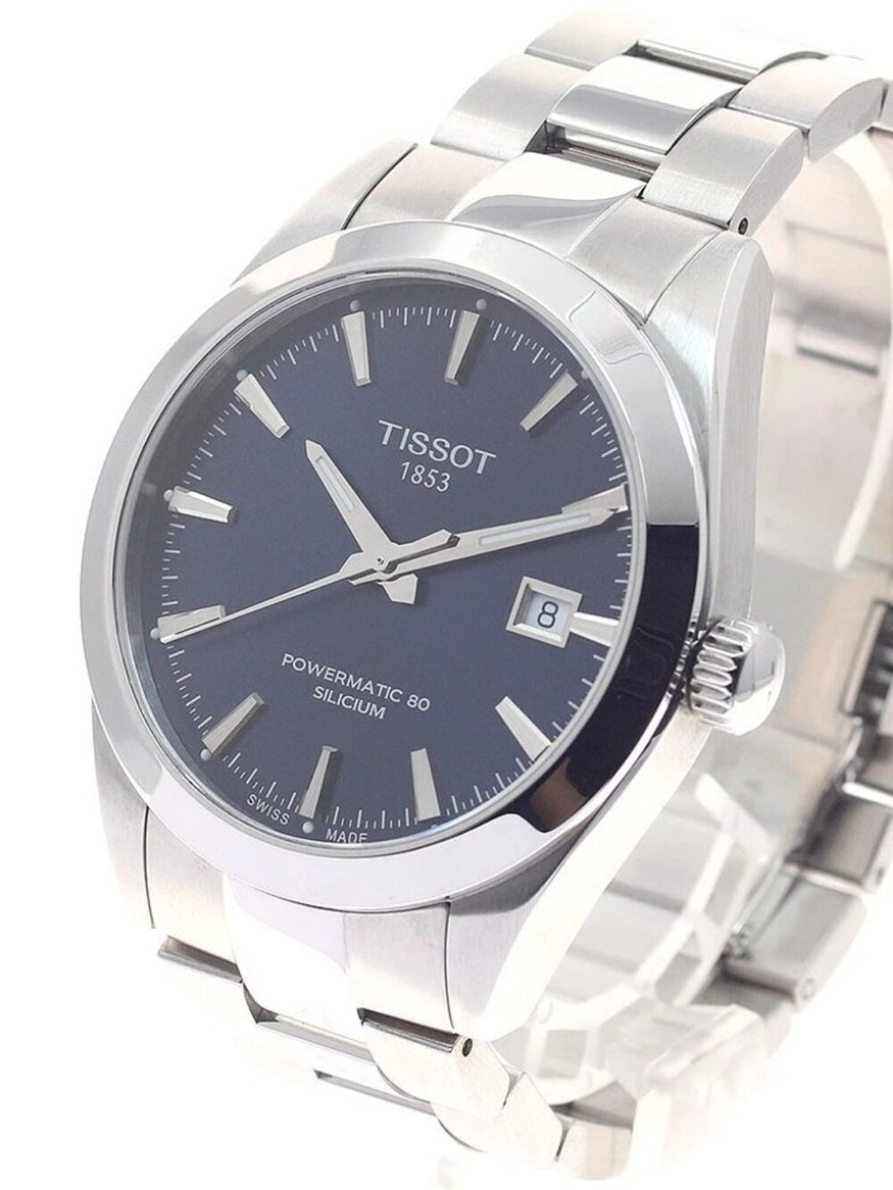 TISSOT gentleman T127407 Powermatic 80 Navy Dial Automatic Men's Watch_955171
